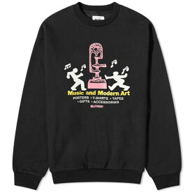 バターグッズ メンズ パーカー・スウェットシャツ アウター Butter Goods Gallery Crew Sweat Black