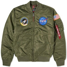 アルファインダストリーズ メンズ ジャケット＆ブルゾン アウター Alpha Industries MA-1 VF NASA Jacket Green
