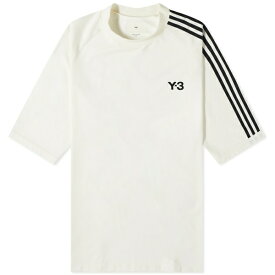 ワイスリー メンズ Tシャツ トップス Y-3 3 Stripe T-Shirt Black