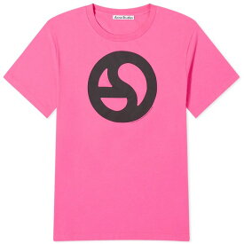 アクネ ストゥディオズ メンズ Tシャツ トップス Acne Studios Everest Logogram T-Shirt Pink