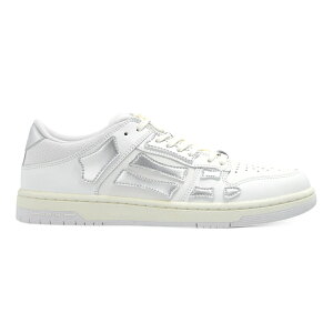 AMIRI �A�~�� ���f�B�[�X �X�j�[�J�[ �yAMIRI Skel Top Low White Silver (Women's)�z �T�C�Y EU_35(21.5cm) White/Silver