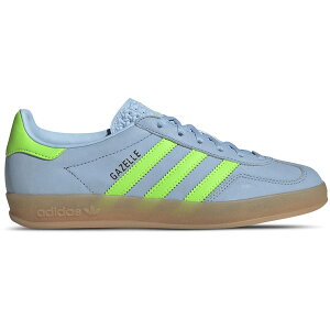 adidas �A�f�B�_�X ���f�B�[�X �X�j�[�J�[ �yadidas Gazelle Indoor Clear Sky Solar Green (Women's)�z �T�C�Y US_6(23.0cm) Clear Sky/Solar Green/Gum