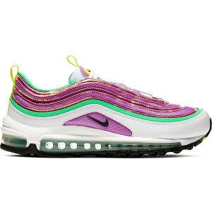 Nike �i�C�L ���f�B�[�X �X�j�[�J�[ �yNike Air Max 97 White Electro Green Fuchsia Glow (Women's)�z �T�C�Y US_6(23.0cm) White/Lemon Venom-Electro Green-Fuchsia Glow