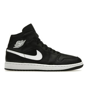 Jordan �W���[�_�� ���f�B�[�X �X�j�[�J�[ �yJordan 1 Mid Black White (Women's)�z �T�C�Y US_W_10 Black/Black/White
