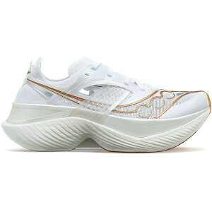 Saucony �T�b�J�j�[ ���f�B�[�X �X�j�[�J�[ �ySaucony Endorphin Elite White Gold (Women's)�z �T�C�Y US_8(25.0cm) White/Gold
