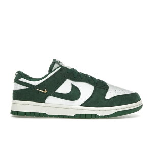 Nike �i�C�L ���f�B�[�X �X�j�[�J�[ �yNike Dunk Low Gorge Green Gold Mini Swoosh (Women's)�z �T�C�Y US_7.5(24.5cm) Summit White/Gorge Green/Sail/Metallic Gold
