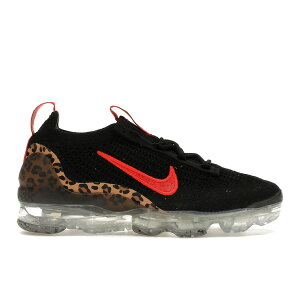 Nike �i�C�L ���f�B�[�X �X�j�[�J�[ �yNike Air VaporMax 2021 Flyknit Leopard (Women's)�z �T�C�Y US_6.5(23.5cm) Black/Praline/Light British Tan/Habanero Red