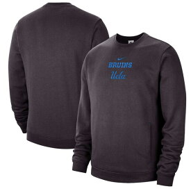 ナイキ メンズ パーカー・スウェットシャツ アウター UCLA Bruins Nike Campus Block Club Pullover Sweatshirt Charcoal