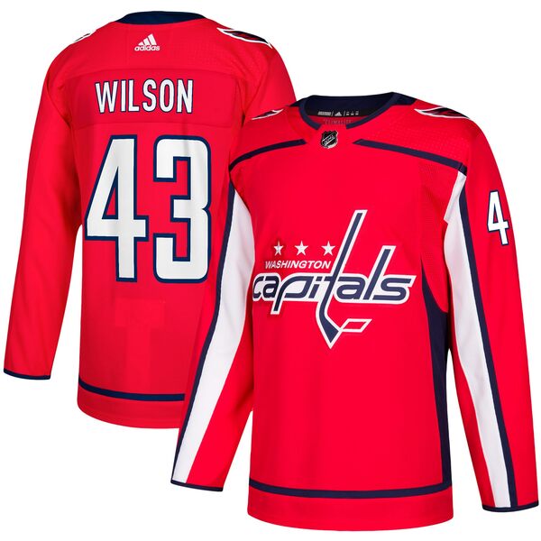 最大87%OFFクーポンアディダス メンズ ユニフォーム トップス Tom Wilson Washington Capitals adidas Home Authentic Player Jersey Red