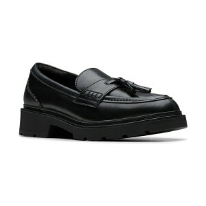 N[NX fB[X Xb|E[t@[ V[Y Women's Lauryl Tassel Slip-On Loafers Black Leather