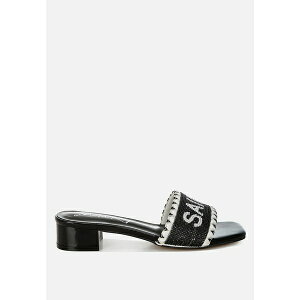 hO fB[X Xb|E[t@[ V[Y Poshta Saint Tropez Beaded Slip-On Heels Black