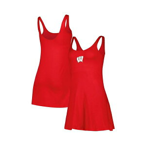 �Y�[�U�b�c ���f�B�[�X �����s�[�X �g�b�v�X Women's Red Wisconsin Badgers Logo Scoop Neck Dress Red