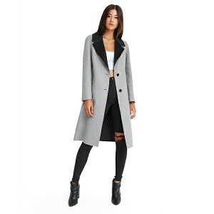 ベル アンド ブルーム レディース ジャケット&ブルゾン アウター Women's Lexington Two Tone Wool Blend Coat Black