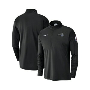 �i�C�L �����Y �p�[�J�[�E�X�E�F�b�g�V���c �A�E�^�[ Men's Black Orlando Magic 2024/25 Courtside Performance Half-Zip Top Black
