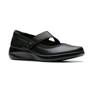 N[NX fB[X T_ V[Y Women's Kaetlyn Jane Round Toe Flats Black Leather
