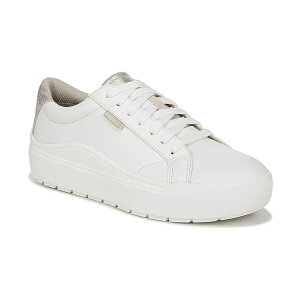 hN^[EV[ fB[X Xj[J[ V[Y Women's Time Off Lace Up Platform Sneakers White/Gold Faux Leather