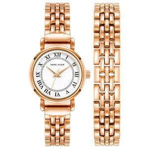 ANC fB[X rv ANZT[ Women's Quartz Rose Gold-Tone Alloy Watch 24mm Set Rose Gold-Tone