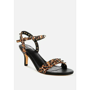 O Ah R[ fB[X T_ V[Y Laro Studs & Pearls Detail Leopard Sandals Leopard