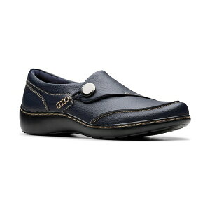 N[NX fB[X Xb|E[t@[ V[Y Women's Cora Teresa Round Toe Loafers Navy Tumbled Leather