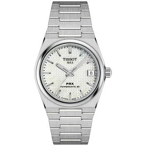 eB\bg fB[X uXbgEoOEANbg ANZT[ Unisex Swiss Automatic PRX Powermatic 80 Stainless Steel Bracelet Watch 35mm Grey