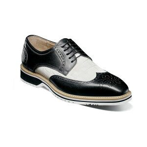 �X�e�C�V�[�A�_���X �����Y �h���X�V���[�Y �V���[�Y Men's Beaumont Wingtip Oxford Black white