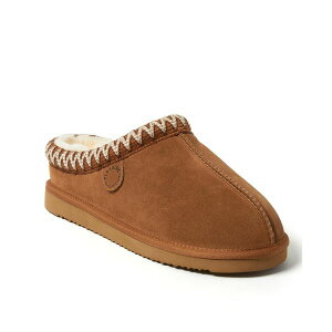 fBAtH[Y Y T_ V[Y Men's Grafton Genuine Shearling Clog Slipper with Taping Chestnut