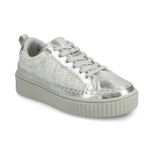 W[j[RNV fB[X Xj[J[ V[Y Women's Pazey Platform Lace-Up Casual Sneakers Silver
