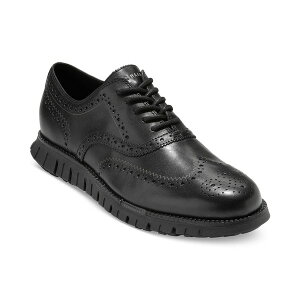R[n[ Y hXV[Y V[Y Men's ZERGRAND Remastered Lace-Up Wingtip Oxford Shoes Black/black