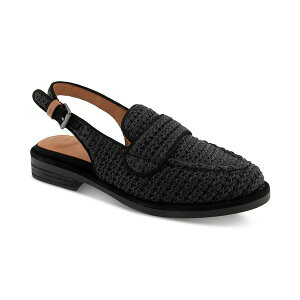 WFg\EY fB[X Xb|E[t@[ V[Y Women's Caleb Slingback Loafer Flats Black Raffia