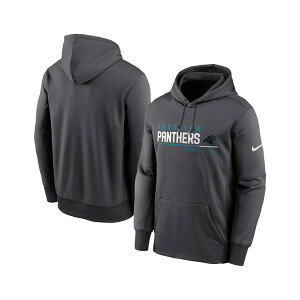 iCL Y p[J[EXEFbgVc AE^[ Men's Anthracite Carolina Panthers Prime Logo Name Split Pullover Hoodie Anthracite