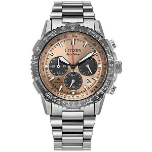 V`Y Y uXbgEoOEANbg ANZT[ Men's Promaster Eco Navihawk Chronograph Stainless Steel Bracelet Watch 40mm Silver-tone