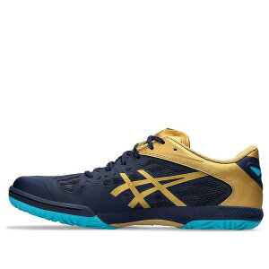 ASICS �A�V�b�N�X �����Y �X�j�[�J�[ �yASICS Attack Dominate FF 2 'Peacoat Pure Gold' 1073A010-403�z �T�C�Y US_M_4.5