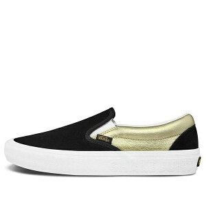 Vans �o���Y �����Y �X�j�[�J�[ �yVans Shake Junt x Slip-On Pro 'Black Gold' VN0A347V13L�z �T�C�Y US_9.5(27.5cm)