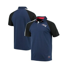 トミー ヒルフィガー レディース シャツ トップス Men's Navy, White New England Patriots Holden Raglan Polo Shirt Navy, White