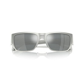 ヴェルサーチ メンズ サングラス・アイウェア アクセサリー Men's Sunglasses, Mirror VE2262 Silver