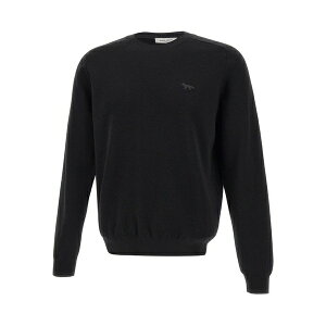 ���]�� �L�c�l �����Y �j�b�g&�Z�[�^�[ �A�E�^�[ Embroidered-fox sweater Black