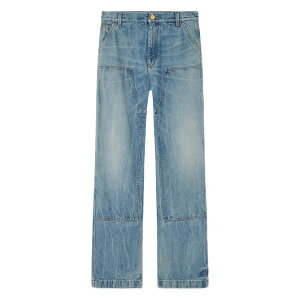 ���F���T�[�` �����Y �f�j���p���c �{�g���X Carpenter utility-pocket jeans Blue