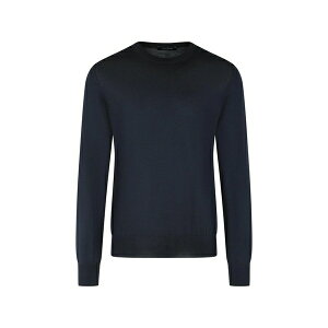 �O�����T�b�\ �����Y �j�b�g&�Z�[�^�[ �A�E�^�[ Crew-neck ribbed-trim sweater Blue