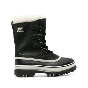 �\���� ���f�B�[�X �u�[�c �V���[�Y Caribou lace-up snow boots Black