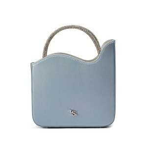 �� �V�� ���f�B�[�X �n���h�o�b�O �o�b�O Mini ivy crystal-embellished wave-edge bag Blue