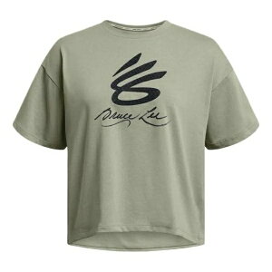 Under Armour A_[A[}[ fB[X Xj[J[ y(WMNS) Under Armour x Lunar New Year Curry Graphic T-shirt 'Green' 1383314-504z TCY US_W_XL