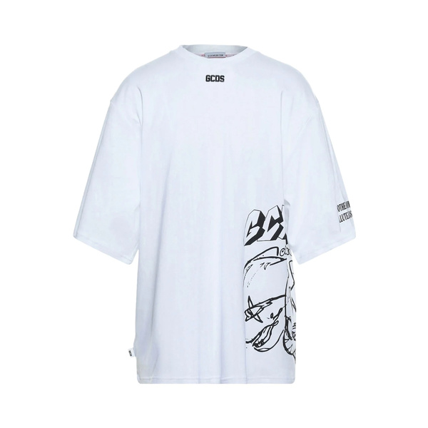 38744円 １着でも送料無料 ジーシーディーエス GCDS メンズ Tシャツ トップス T-shirts White