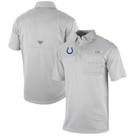 コロンビア メンズ ポロシャツ トップス Indianapolis Colts Columbia OmniWick Flycaster Pocket Polo Gray
