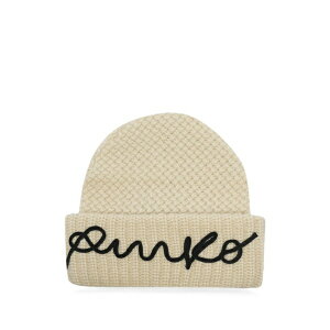 �s���R ���f�B�[�X �X�q �A�N�Z�T���[ Bambu embroidered-logo beanie hat Neutrals