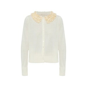 �E���E�W�����\�� ���f�B�[�X �J�[�f�B�K�� �A�E�^�[ Anna sequin-embellished cardigan Neutrals