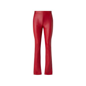 �s���R ���f�B�[�X �J�W���A���p���c �{�g���X High-shine flared trousers Red