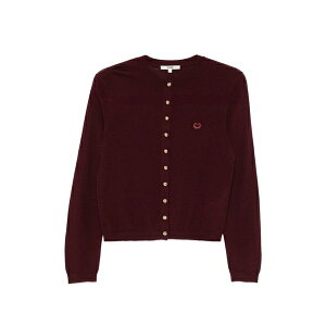 �}�[�W�� ���f�B�[�X �J�[�f�B�K�� �A�E�^�[ Button-fatening embroidered cardigan Red
