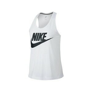 �i�C�L ���f�B�[�X �J�b�g�\�[ �g�b�v�X Essential logo tank top White
