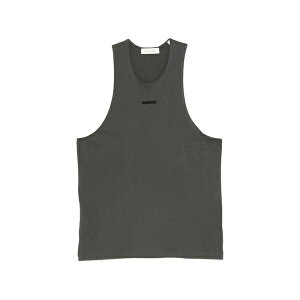 �G�t�I�[�W�[�G�b�Z���V�����Y �����Y T�V���c �g�b�v�X Essential logo-patch tank top Grey