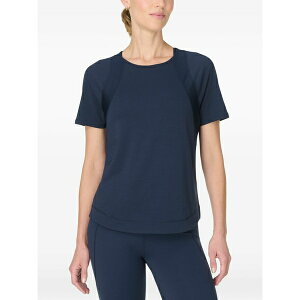 �X�E�F�b�e�B�x�e�B ���f�B�[�X T�V���c �g�b�v�X Breathe easy mesh-panelled t-shirt Blue
